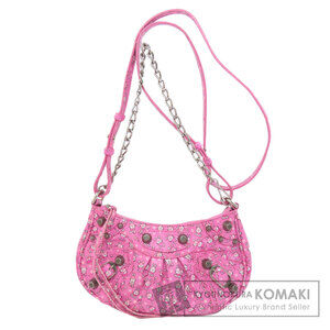 Balenciaga Lucagol Shoulder Bag Calfskin Leather